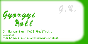 gyorgyi moll business card